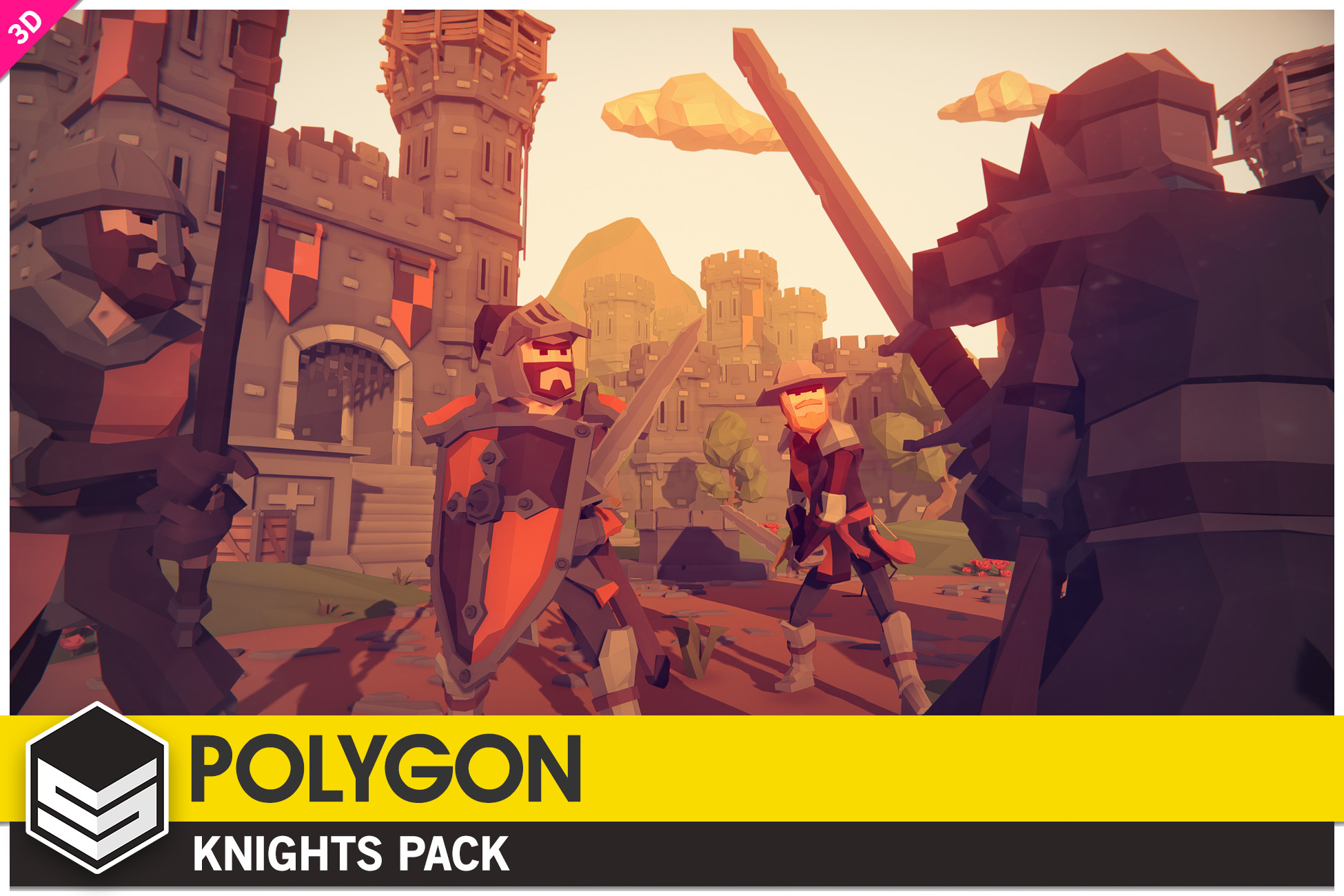 Polygon unity. Synty Studios Polygon. Polygon Knights Pack. Лоуполи рыцарь. Полигональный рыцарь.