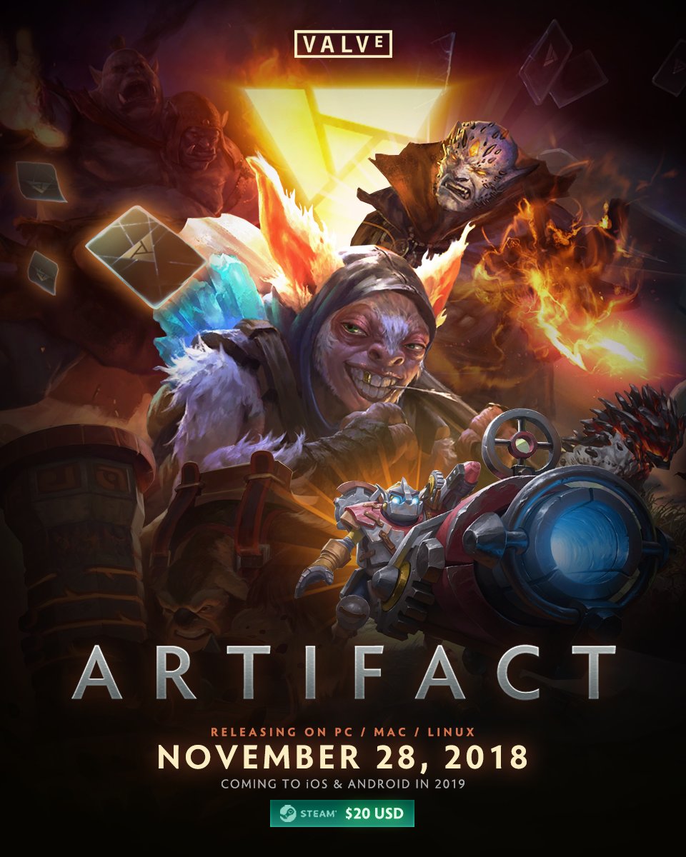 Карточная игра Artifact выйдет в свет 28 ноября! | Сайт читов, скриптов и  кодов для онлайн игр - YouGame.Biz