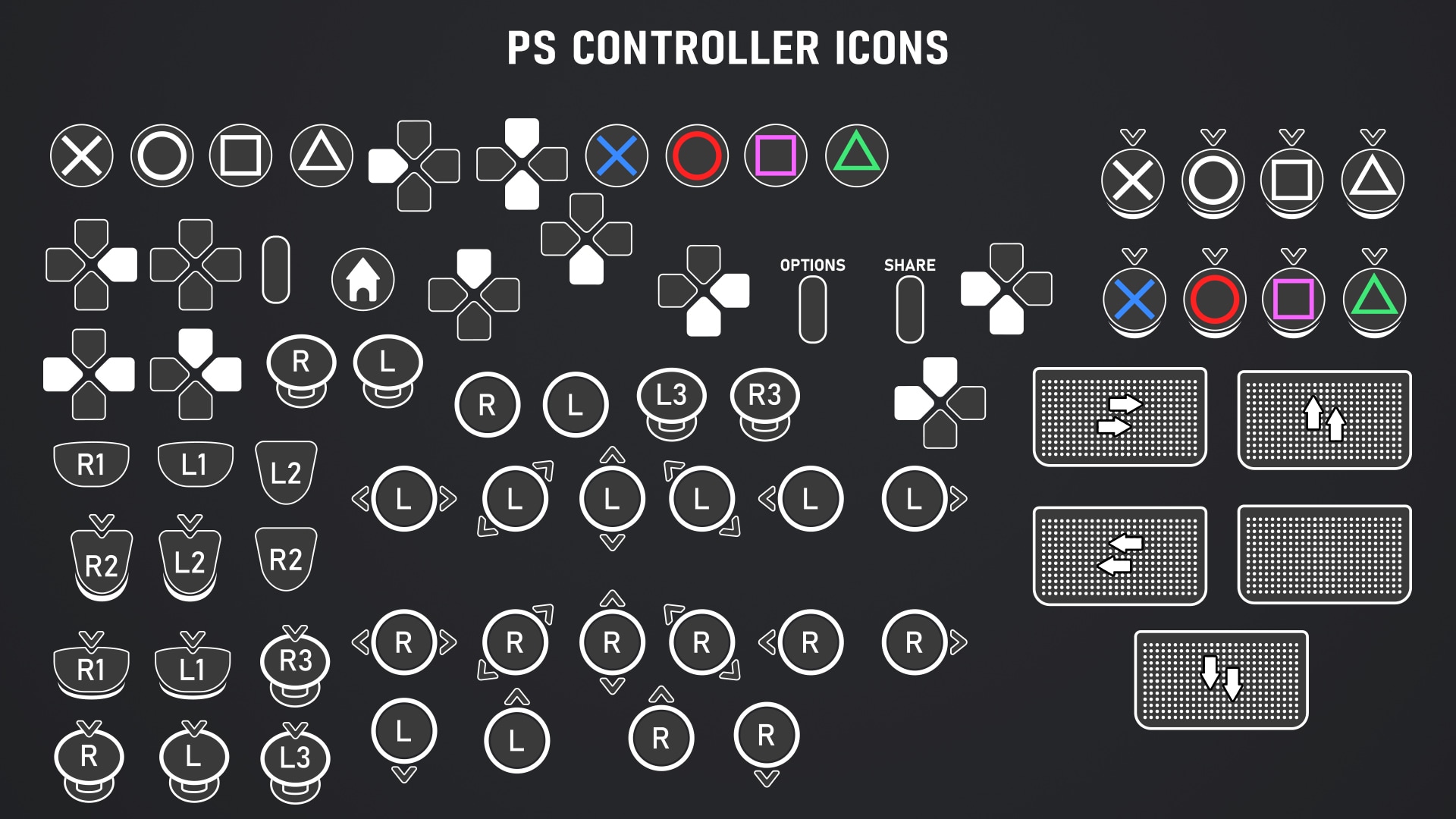 Controller Buttons Pack: V1 | Сайт читов, скриптов и кодов для онлайн игр -  YouGame.Biz