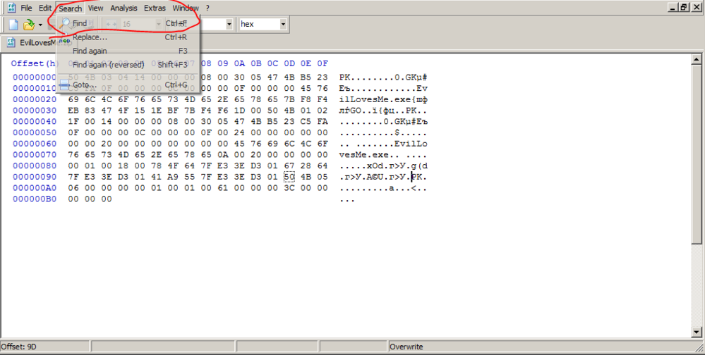 Finding offsets